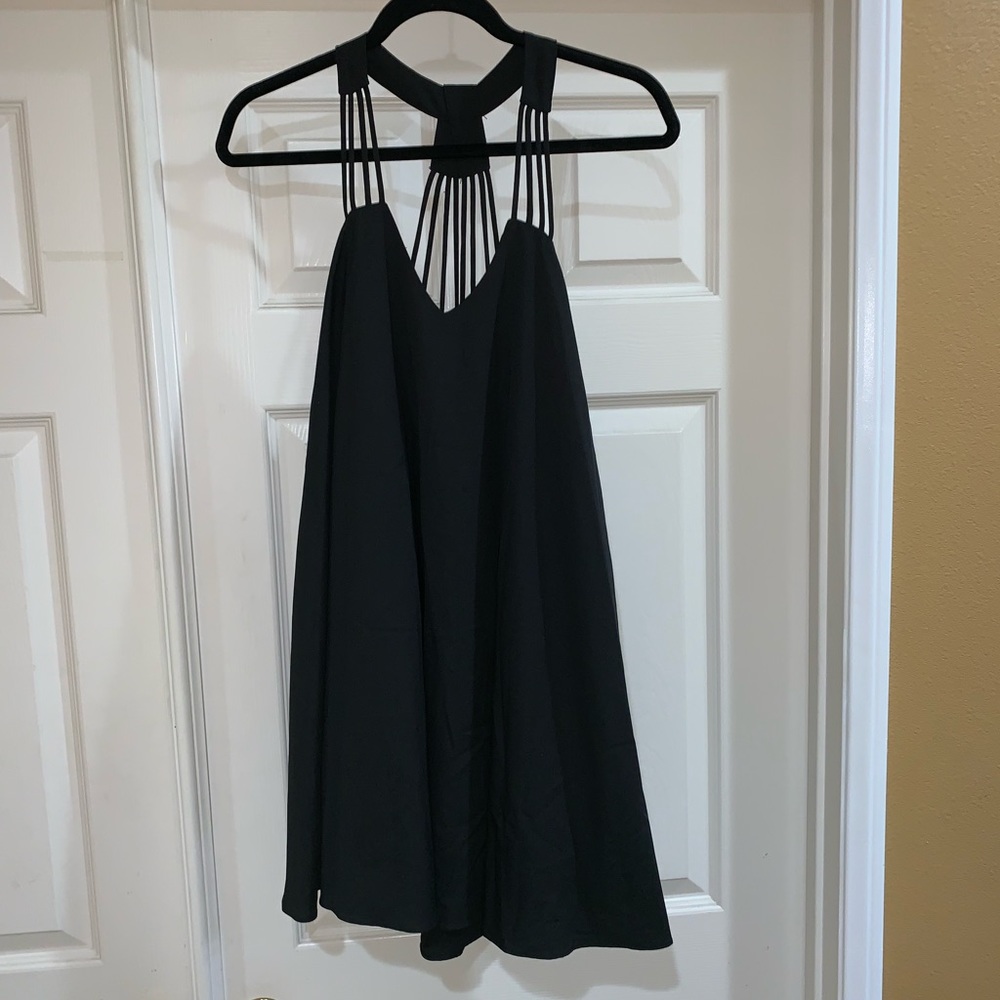 Aqua Black Mini Dress